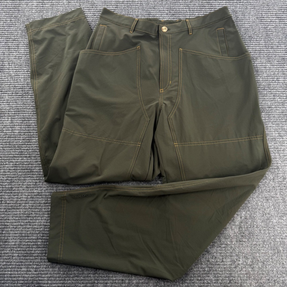 HIKERKIND Womens Large Olive Green Midweight Hike Trousers Outdoor Pants
